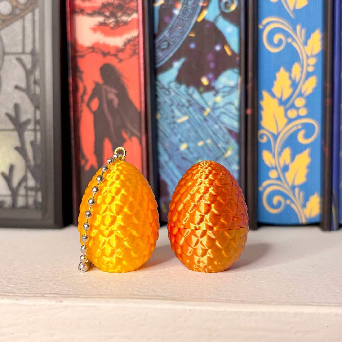 3D Printed Baby Dragon in an Egg Keychain - Awfullynerdy.co