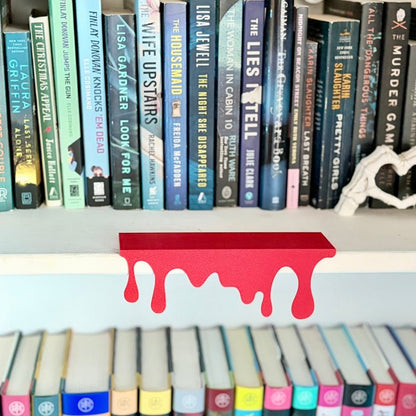 3d Printed Bloody Bookshelf Drips Decor - Awfullynerdy.co