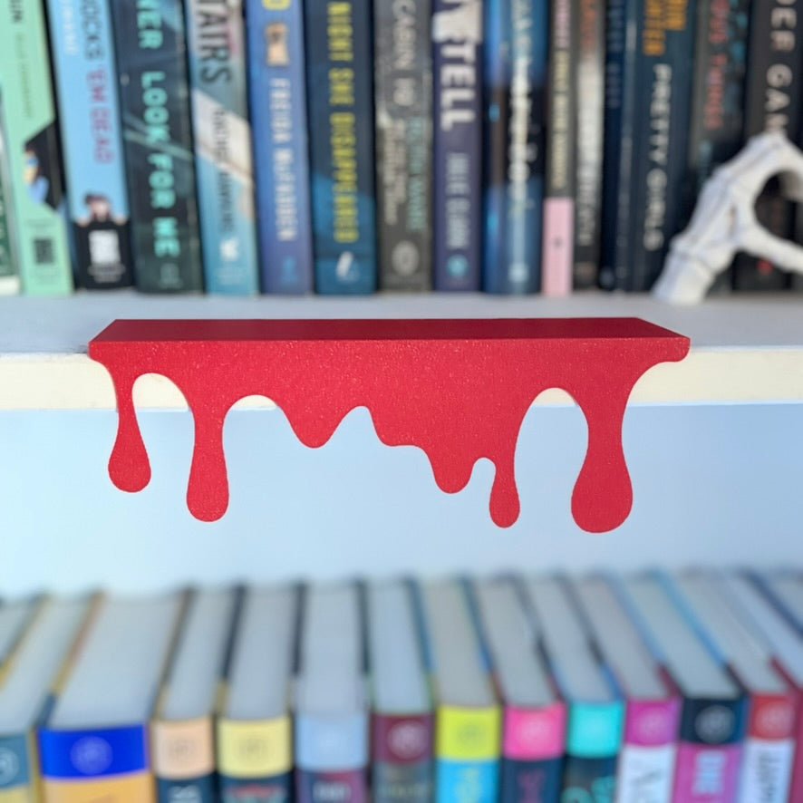 3d Printed Bloody Bookshelf Drips Decor - Awfullynerdy.co