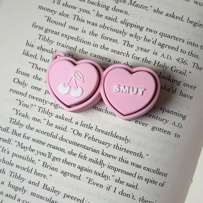 3d Printed Bookish Conversation Hearts Fidget Clicker - Multiple Options - Awfullynerdy.co
