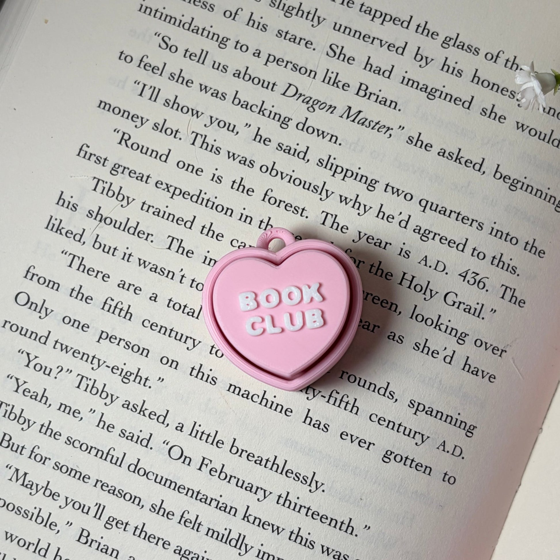 3d Printed Bookish Conversation Hearts Fidget Clicker - Multiple Options - Awfullynerdy.co