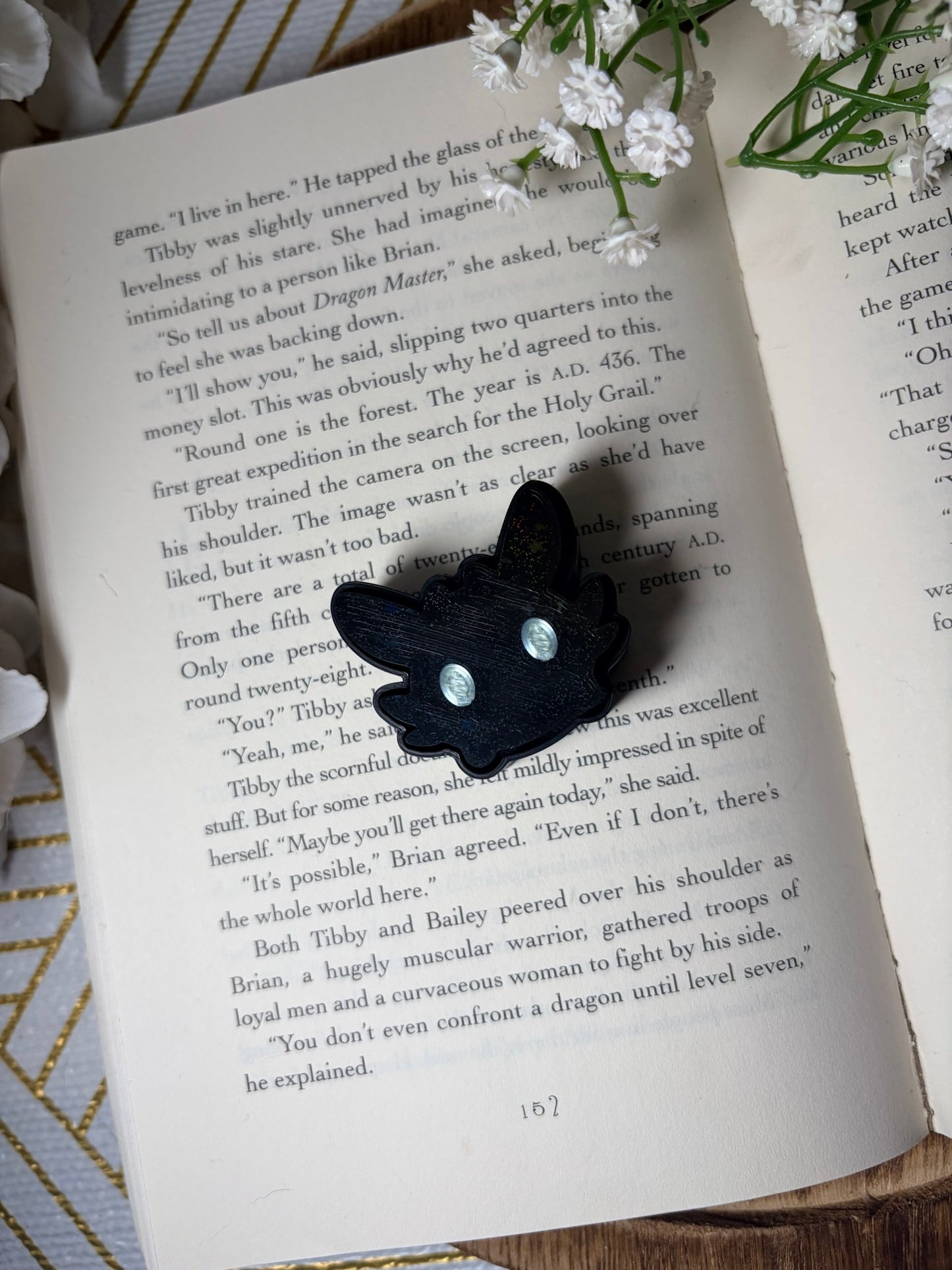 3d Printed Dragon Green Eyes Sparkle Fidget Clicker - Awfullynerdy.co