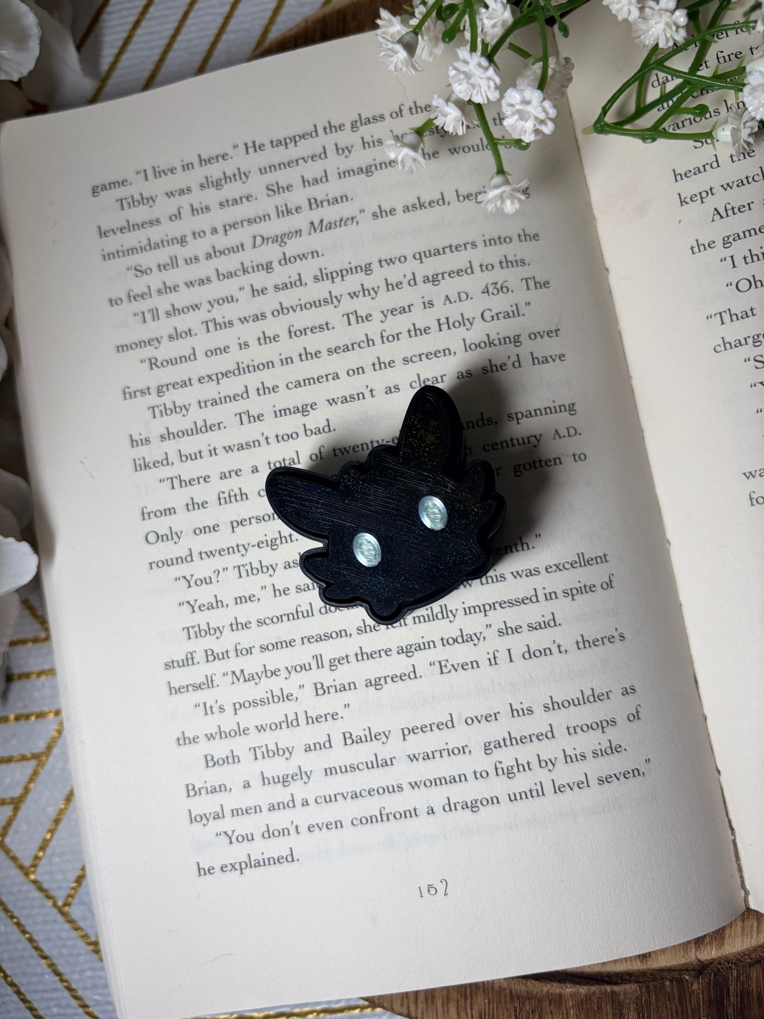 3d Printed Dragon Green Eyes Sparkle Fidget Clicker - Awfullynerdy.co