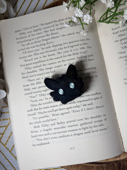 3d Printed Dragon Green Eyes Sparkle Fidget Clicker - Awfullynerdy.co