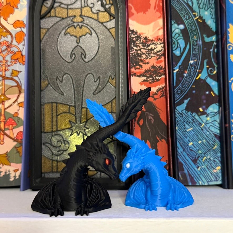 3d Printed Dragon Lovers Bookshelf Decor - Awfullynerdy.co