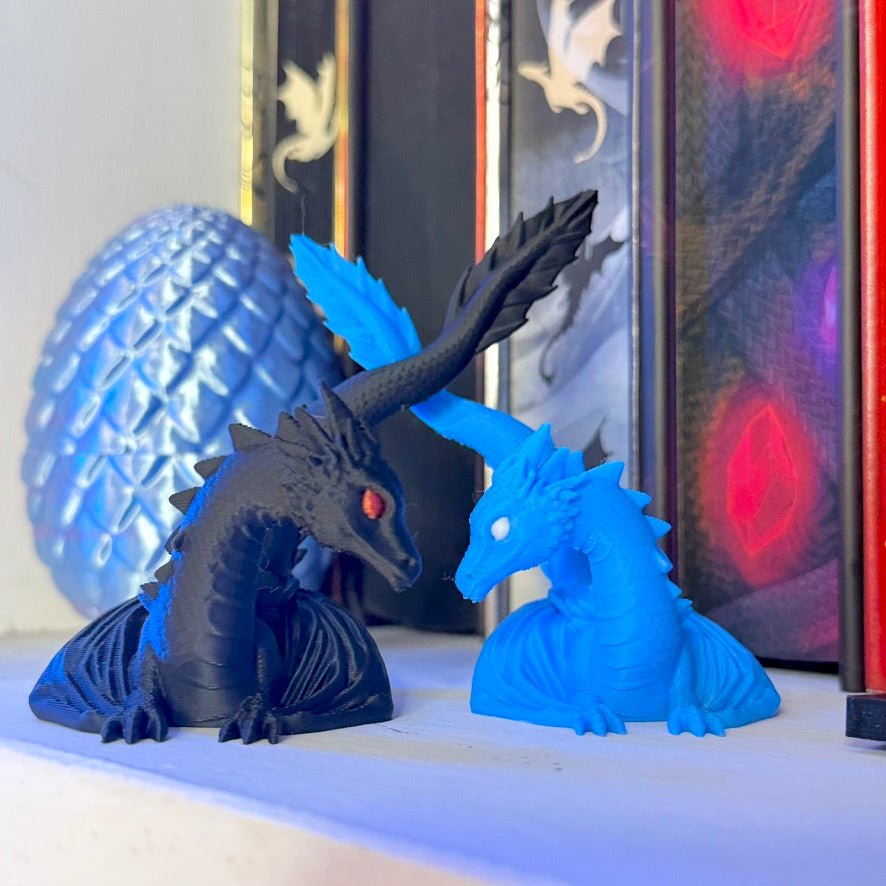 3d Printed Dragon Lovers Bookshelf Decor - Awfullynerdy.co