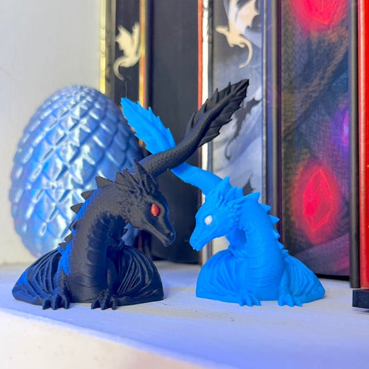 3d Printed Dragon Lovers Bookshelf Decor - Awfullynerdy.co