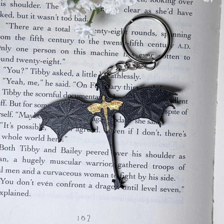 3D Printed Dragons Keychain | Keyring - Awfullynerdy.co