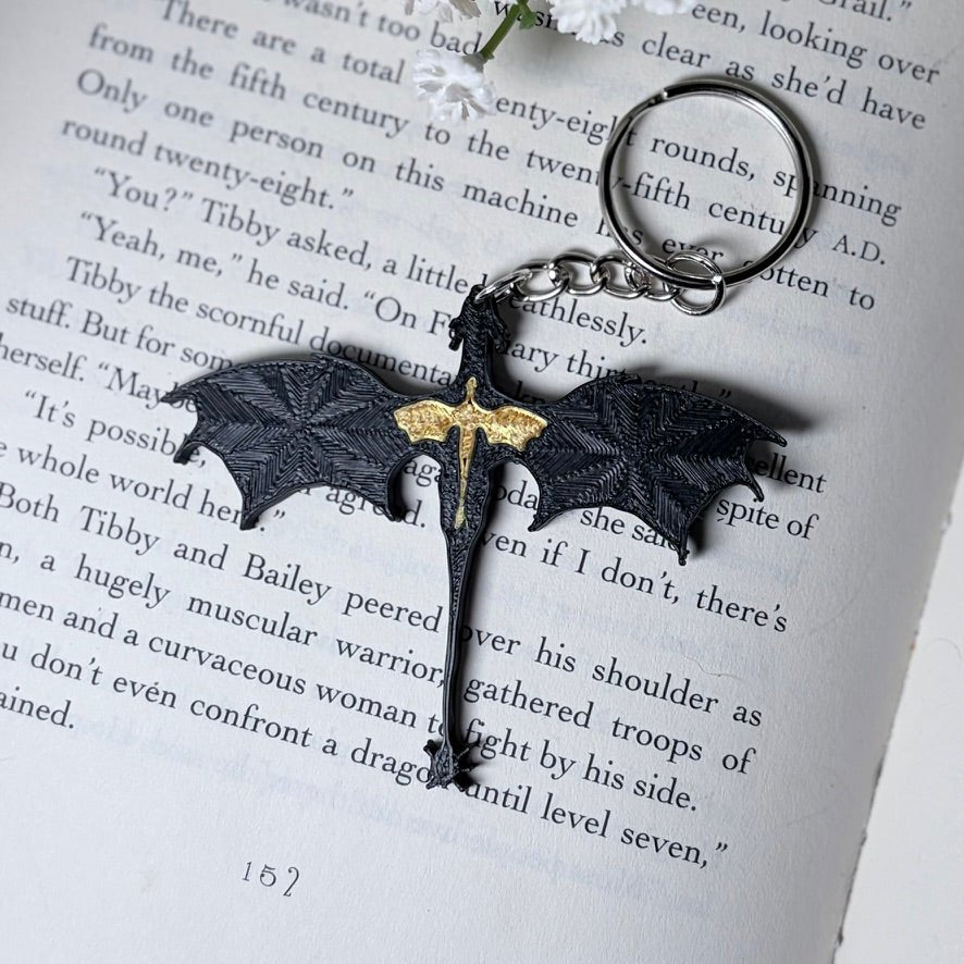3D Printed Dragons Keychain | Keyring - Awfullynerdy.co