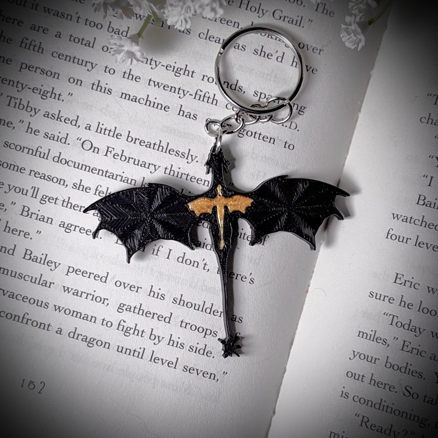 3D Printed Dragons Keychain | Keyring - Awfullynerdy.co
