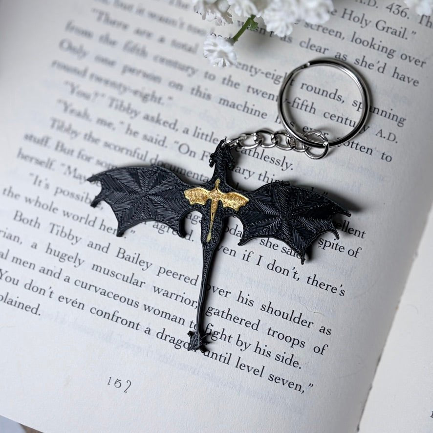 3D Printed Dragons Keychain | Keyring - Awfullynerdy.co