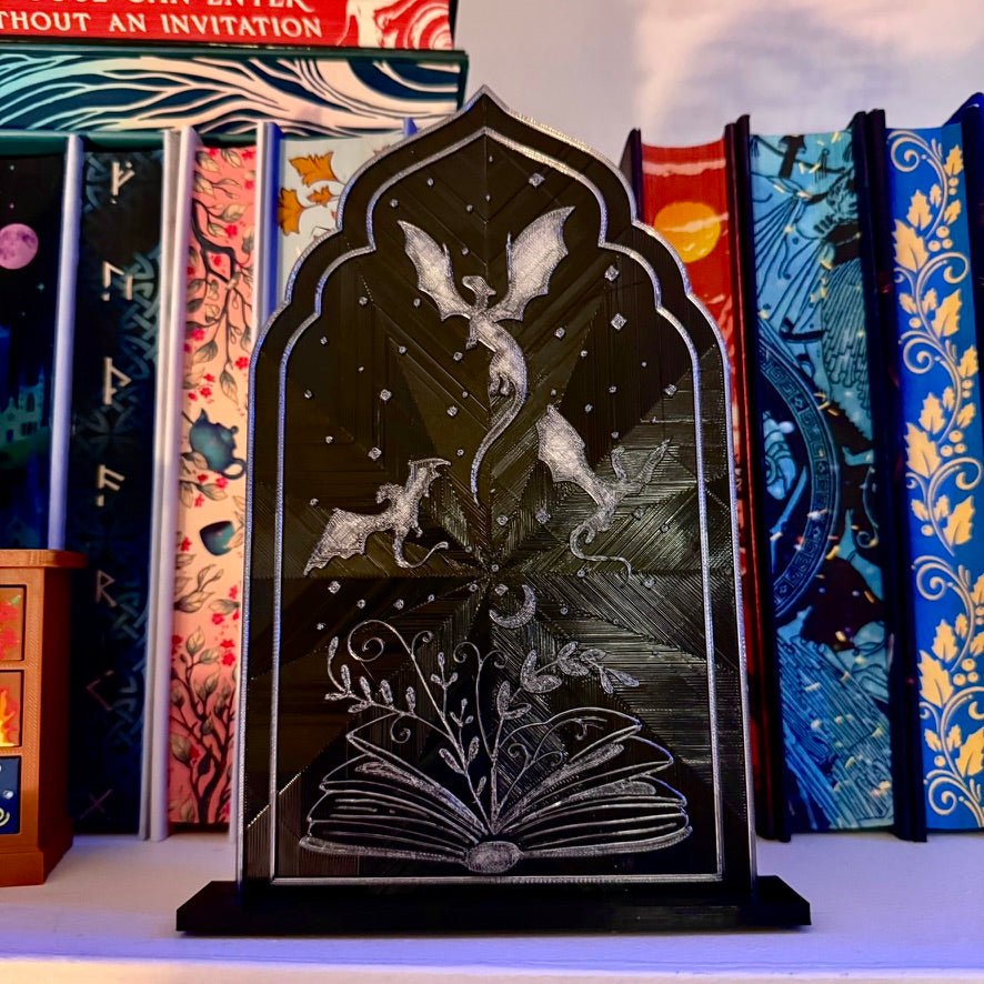 3d Printed Fourth Wing Inspired Sign with Stand - Awfullynerdy.co