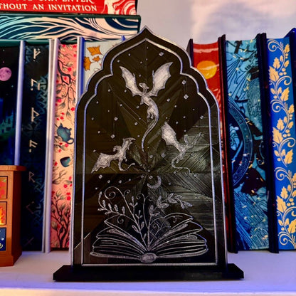 3d Printed Fourth Wing Inspired Sign with Stand - Awfullynerdy.co