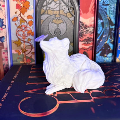3d Printed Fox with Butterfly Bookshelf Decor - Awfullynerdy.co