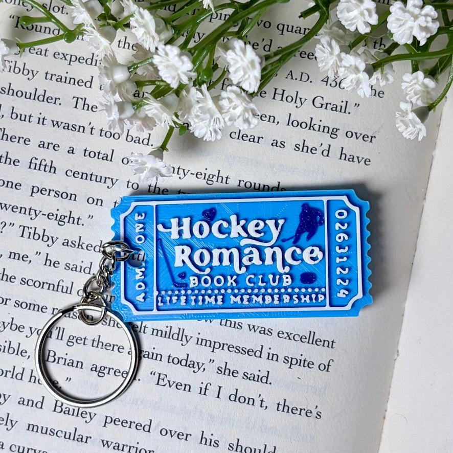 3D Printed Hockey Romance Ticket Keychain - Awfullynerdy.co