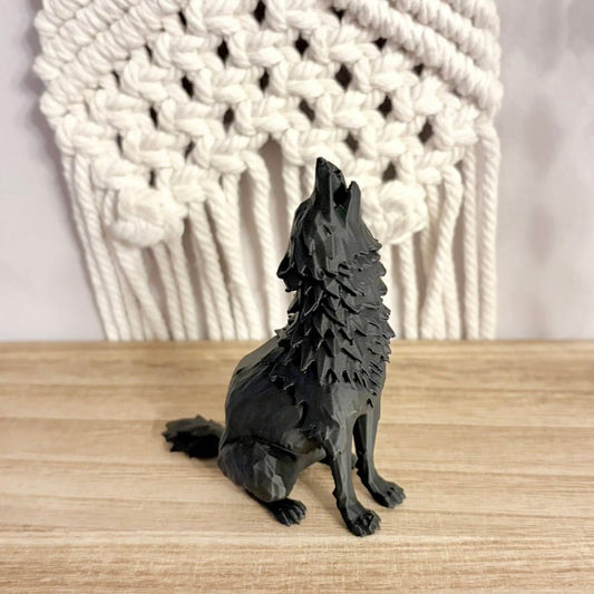 3d Printed Howling Wolf Decor - Awfullynerdy.co
