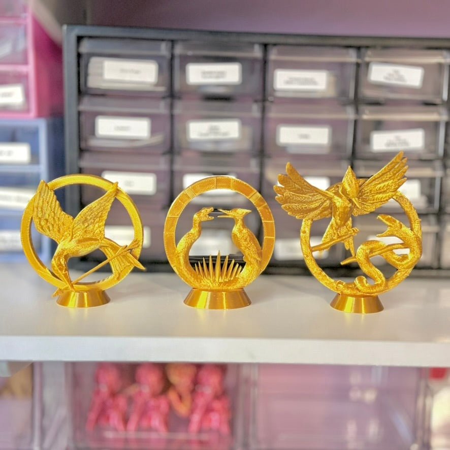 3d Printed Hunger Games Inspired Bookshelf Decor - Awfullynerdy.co