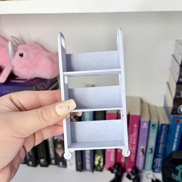 3D Printed Mini TBR Cart | Book Lover Shelf Decor | Tiny Book Cart | Reading Tracker Decor | Bookish Gift - Awfullynerdy.co