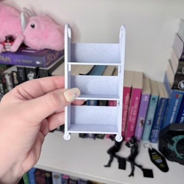 3D Printed Mini TBR Cart | Book Lover Shelf Decor | Tiny Book Cart | Reading Tracker Decor | Bookish Gift - Awfullynerdy.co