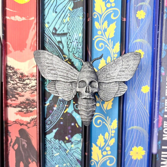 3d Printed Moth Book Spine Hugger Bookshelf Decor - Awfullynerdy.co