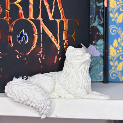 3d Printed Perchling Fox with Butterfly Bookshelf Decor - Awfullynerdy.co
