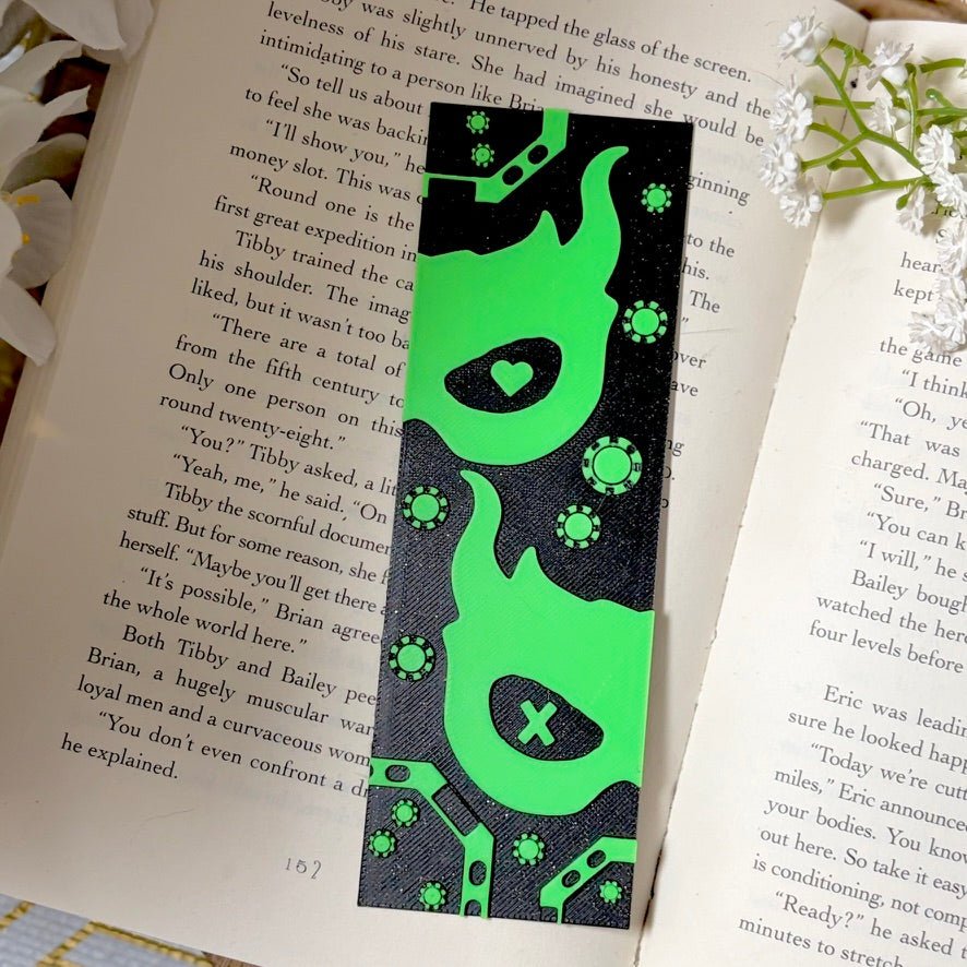 3d Printed Poker Inspired Bookmark - Awfullynerdy.co