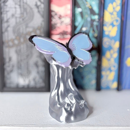 3d Printed Quicksilver Butterfly Bookshelf Decor - Awfullynerdy.co