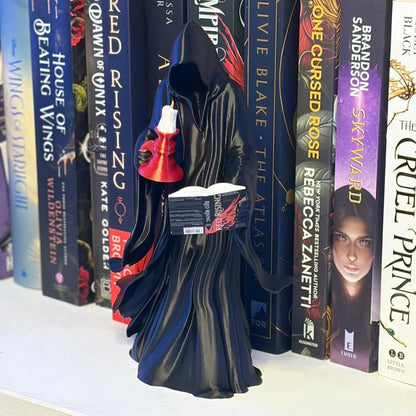 3D Printed Reaper Reading a Book – Customizable Bookish Decor - Awfullynerdy.co