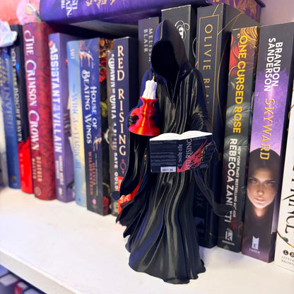 3D Printed Reaper Reading a Book – Customizable Bookish Decor - Awfullynerdy.co