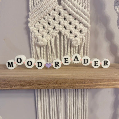 3d Printed Shelf Friendship Bracelet Sign - "Mood Reader" - Awfullynerdy.co