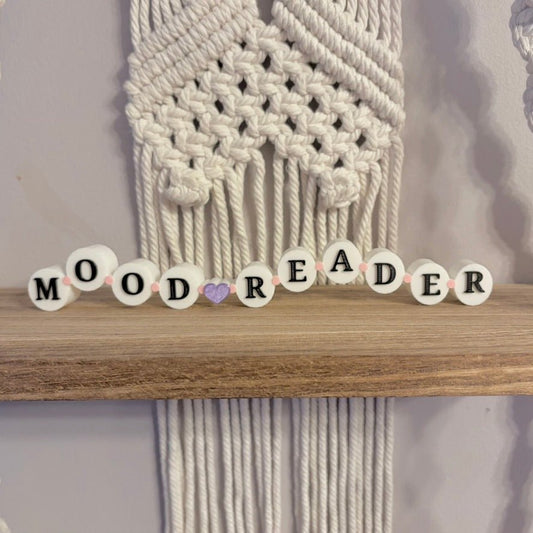 3d Printed Shelf Friendship Bracelet Sign - "Mood Reader" - Awfullynerdy.co