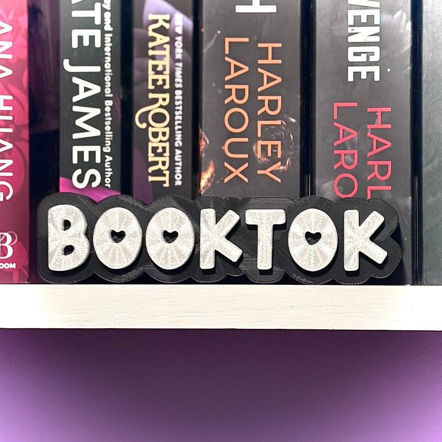 3d Printed Shelf Sign - "BOOKTOK" - Awfullynerdy.co