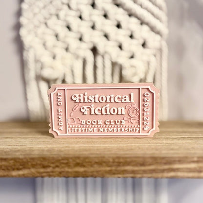 3d Printed Shelf Trope Ticket - Historical Fiction Book Club - Awfullynerdy.co