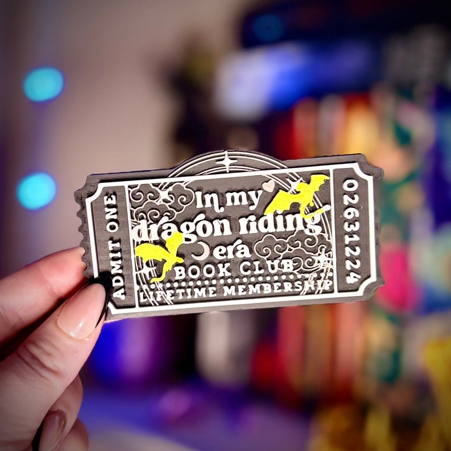 3d Printed Shelf Trope Ticket - In My Dragon Riding Era - Awfullynerdy.co