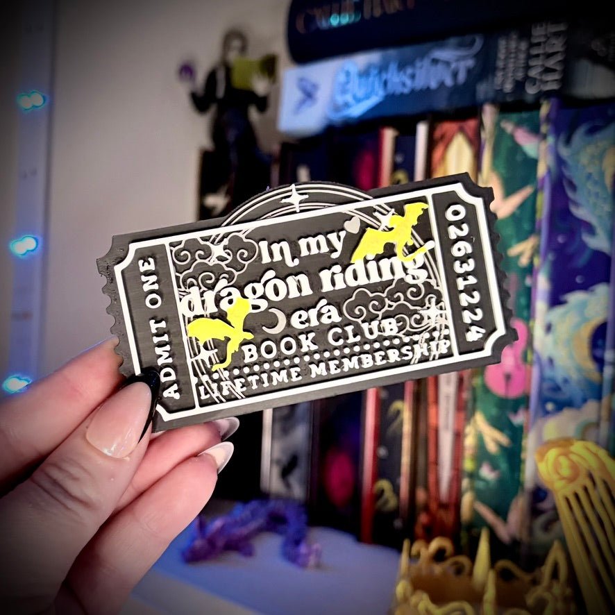 3d Printed Shelf Trope Ticket - In My Dragon Riding Era - Awfullynerdy.co
