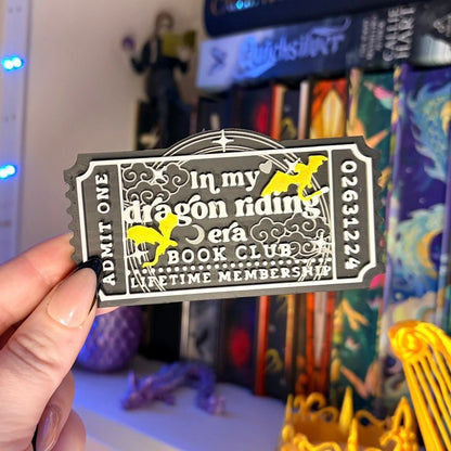 3d Printed Shelf Trope Ticket - In My Dragon Riding Era - Awfullynerdy.co