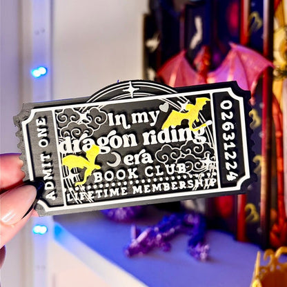 3d Printed Shelf Trope Ticket - In My Dragon Riding Era - Awfullynerdy.co
