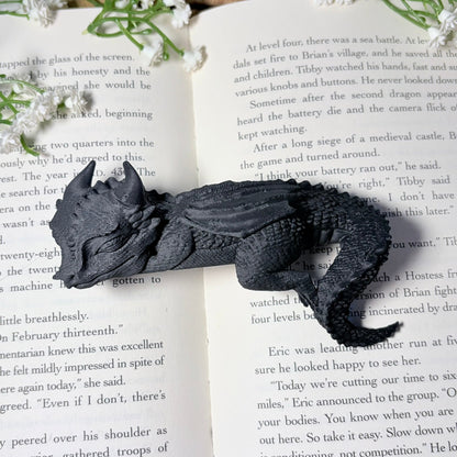 3d Printed Sleeping Dragon Bookshelf Decoration - Awfullynerdy.co