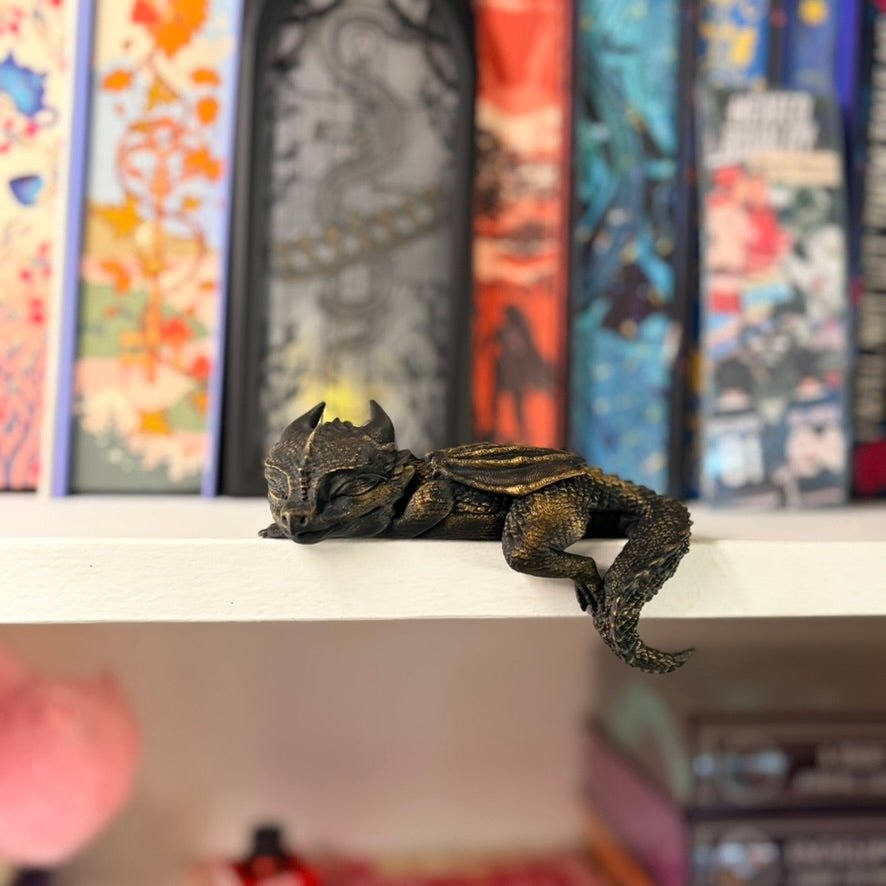 3d Printed Sleeping Dragon Bookshelf Decoration - Awfullynerdy.co