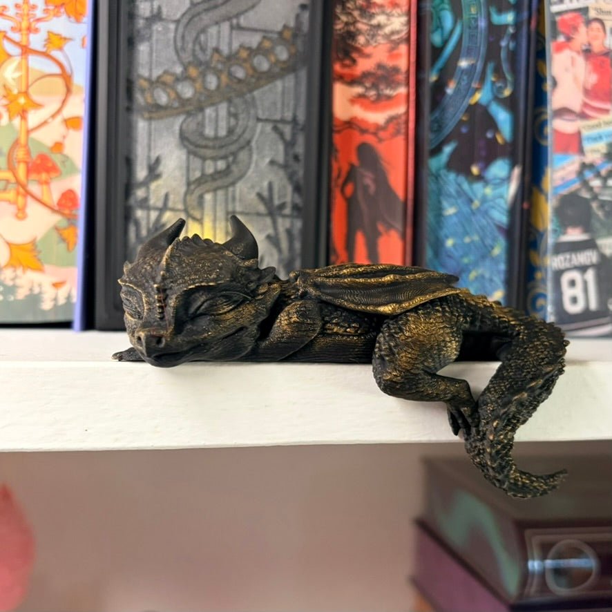 3d Printed Sleeping Dragon Bookshelf Decoration - Awfullynerdy.co