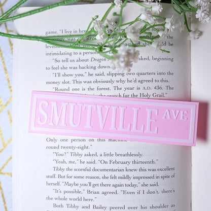 3d Printed Smutville Ave Bookmark - Awfullynerdy.co