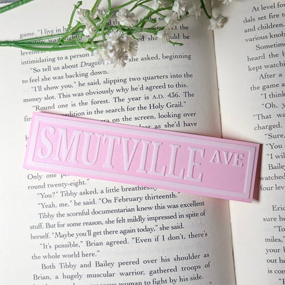 3d Printed Smutville Ave Bookmark - Awfullynerdy.co