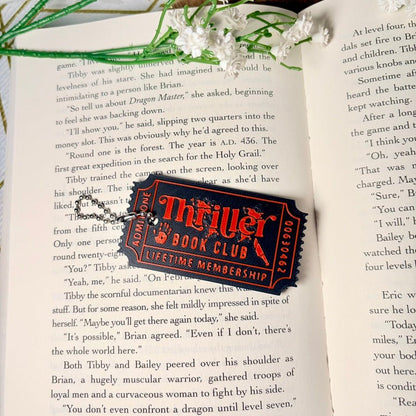 3D Printed Thin Thriller Ticket Keychain | Chain Clasp - Awfullynerdy.co