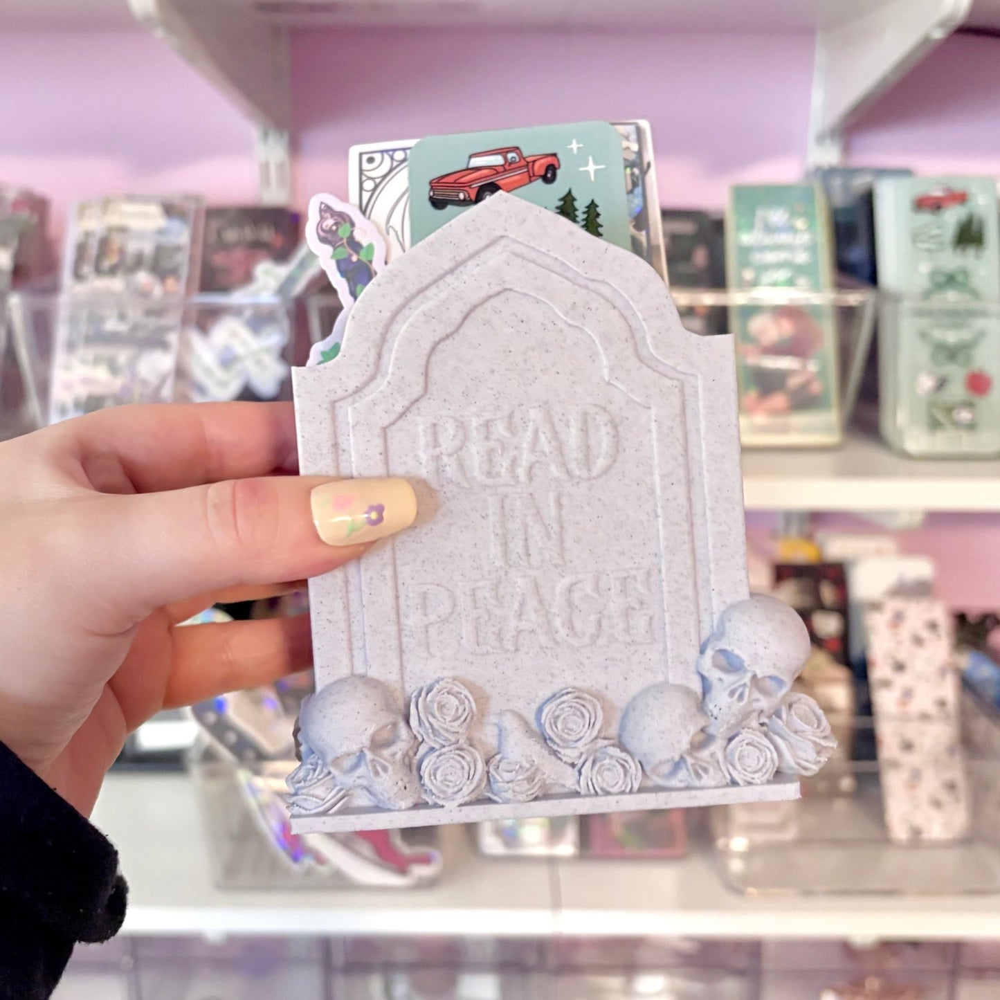 3D Printed Tombstone Bookmark Holder - Awfullynerdy.co