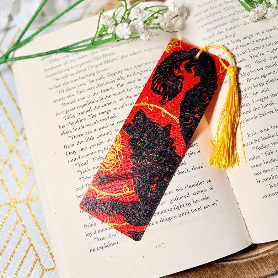 3d Printed Wounded Wolf Bookmark - Awfullynerdy.co