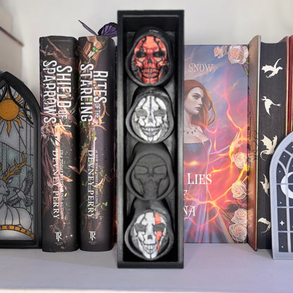 3d Printed 4-tier Skull Book Nook