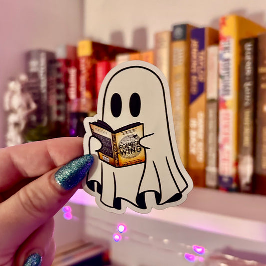 Ghost Reading Fourth Wing Magnet