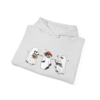 Fourth Wing Reading Ghosts Heavy Blend™ Hooded Sweatshirt - Awfullynerdy.co