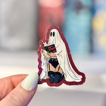 Hot Ghouls Read Laminated Sticker
