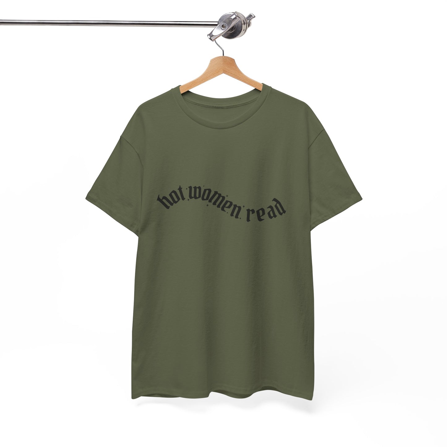 Women Read Tee — "Hot Women Read" Minimalist Graphic T-Shirt